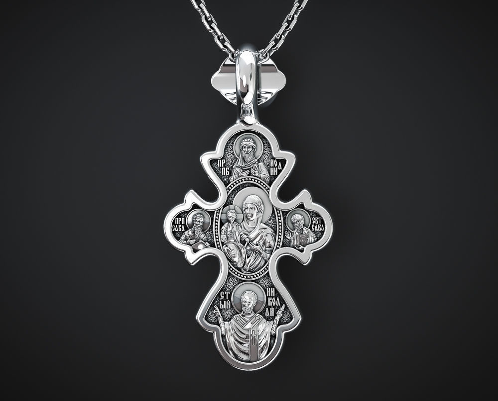 ORTHODOX CROSS 5 Printable Model 3D print model_3