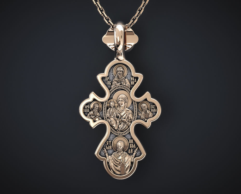 ORTHODOX CROSS 5 Printable Model 3D print model_1