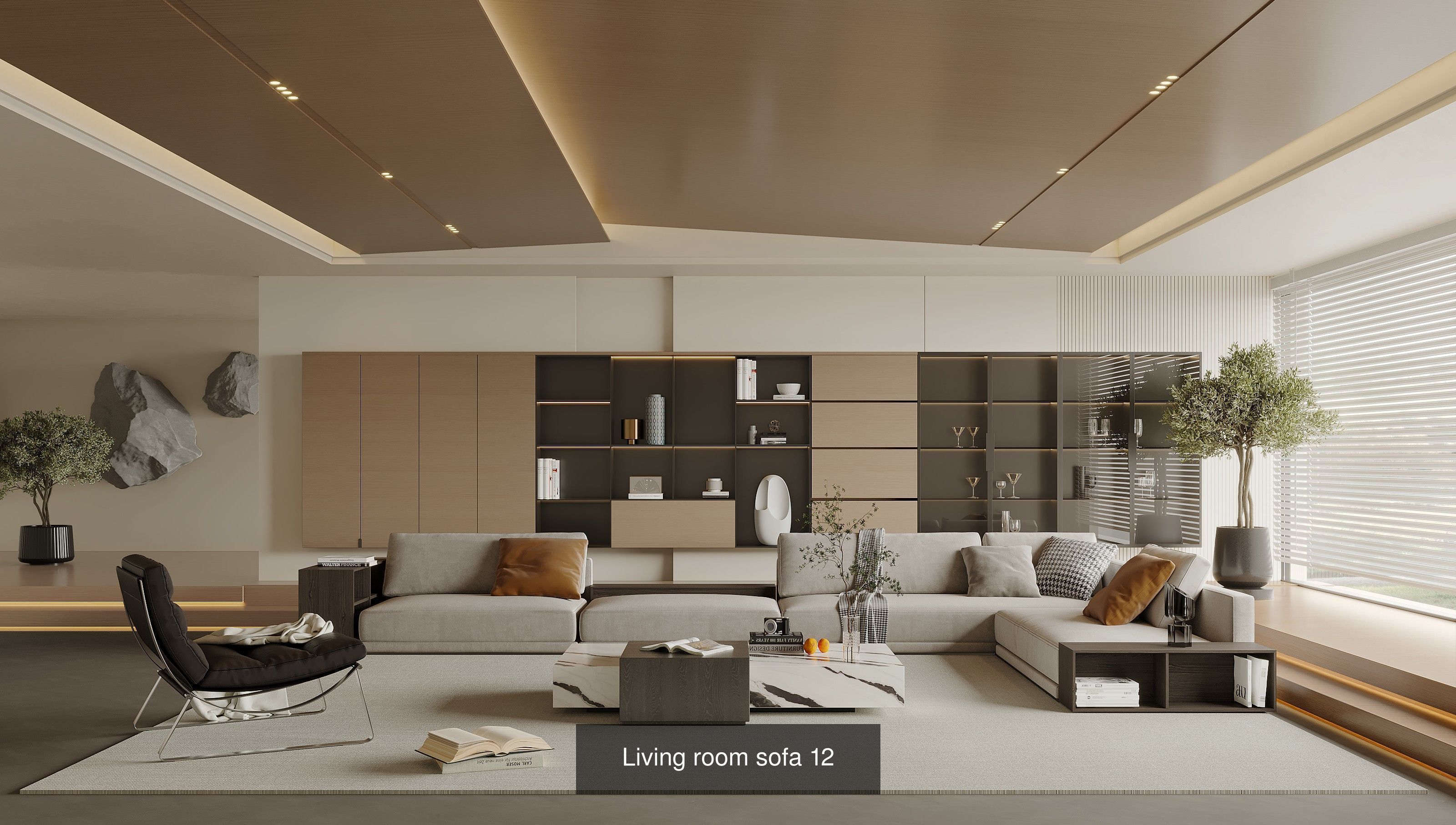 Interior furniture-bedroom furniture-apartment living room 3D Model Collection_49