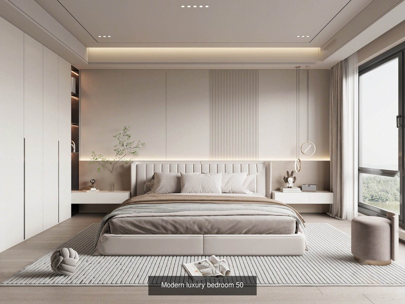 Interior furniture-bedroom furniture-apartment living room 3D Model Collection_7