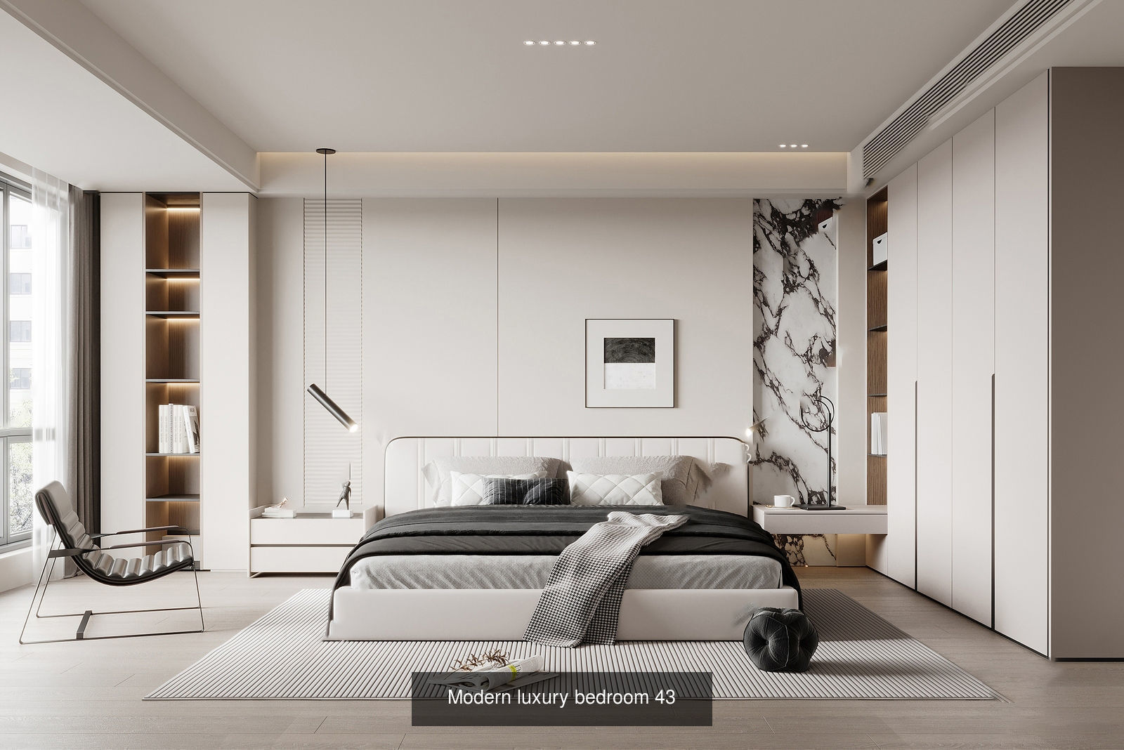 Interior furniture-bedroom furniture-apartment living room 3D Model Collection_15