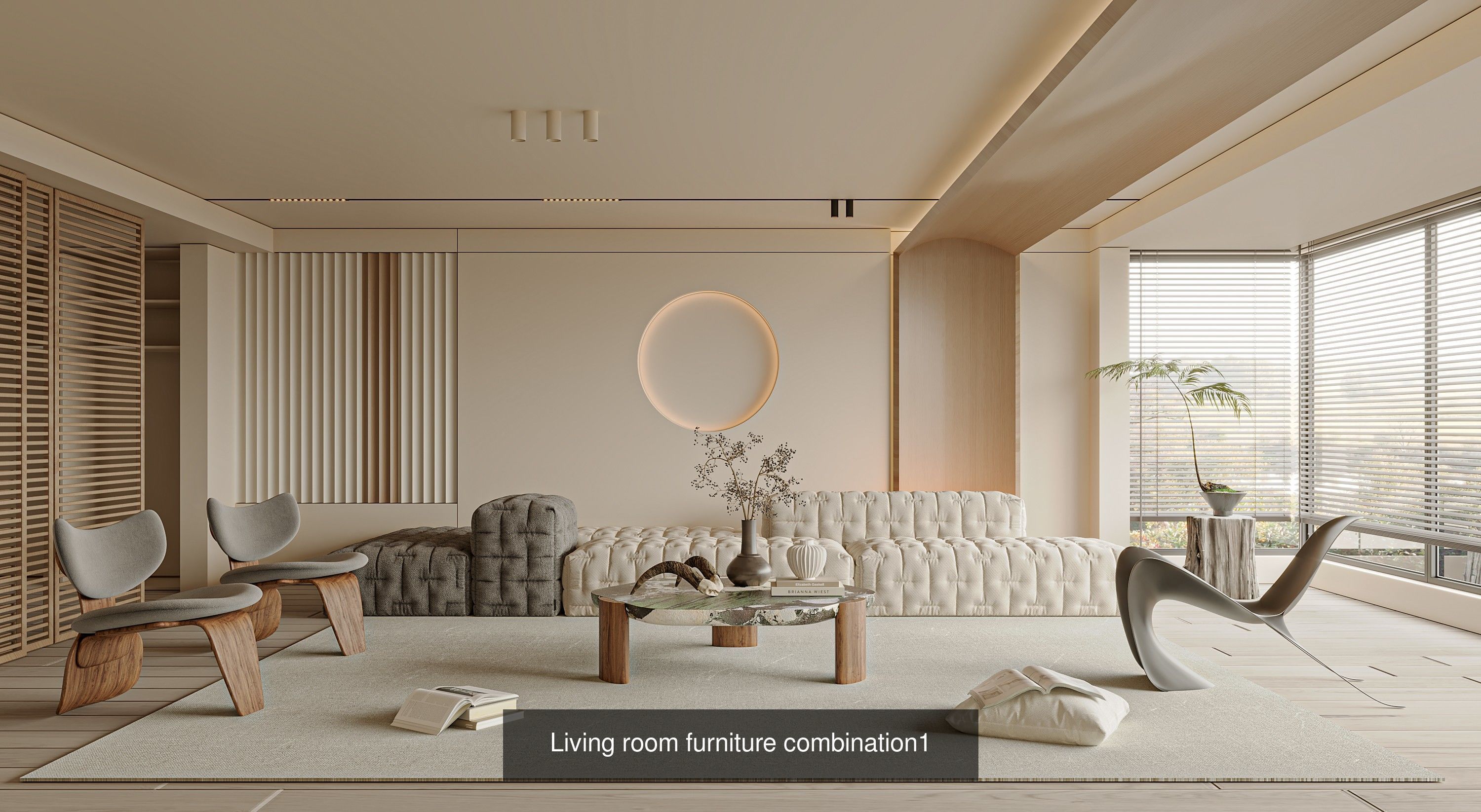 Interior furniture-bedroom furniture-apartment living room 3D Model Collection_52