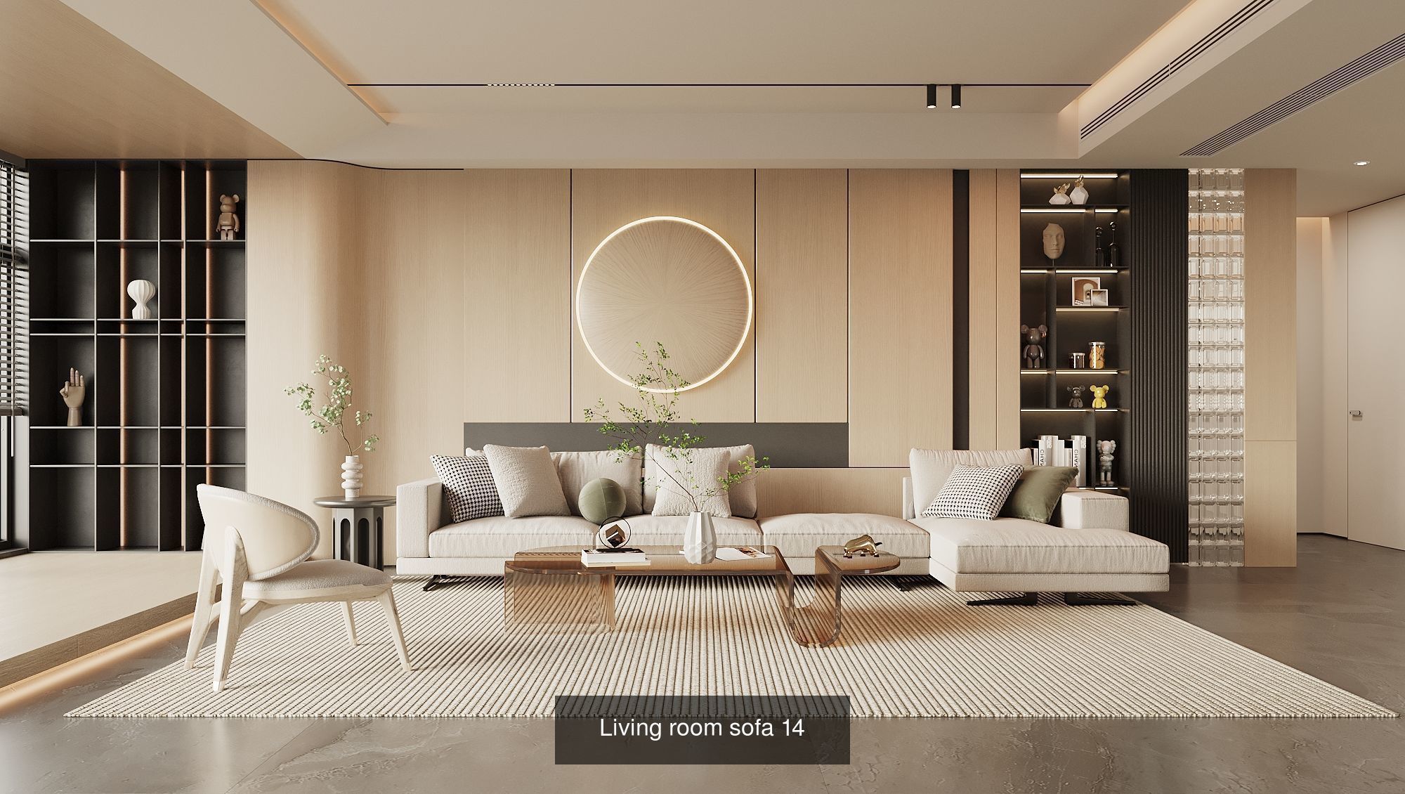 Interior furniture-bedroom furniture-apartment living room 3D Model Collection_47