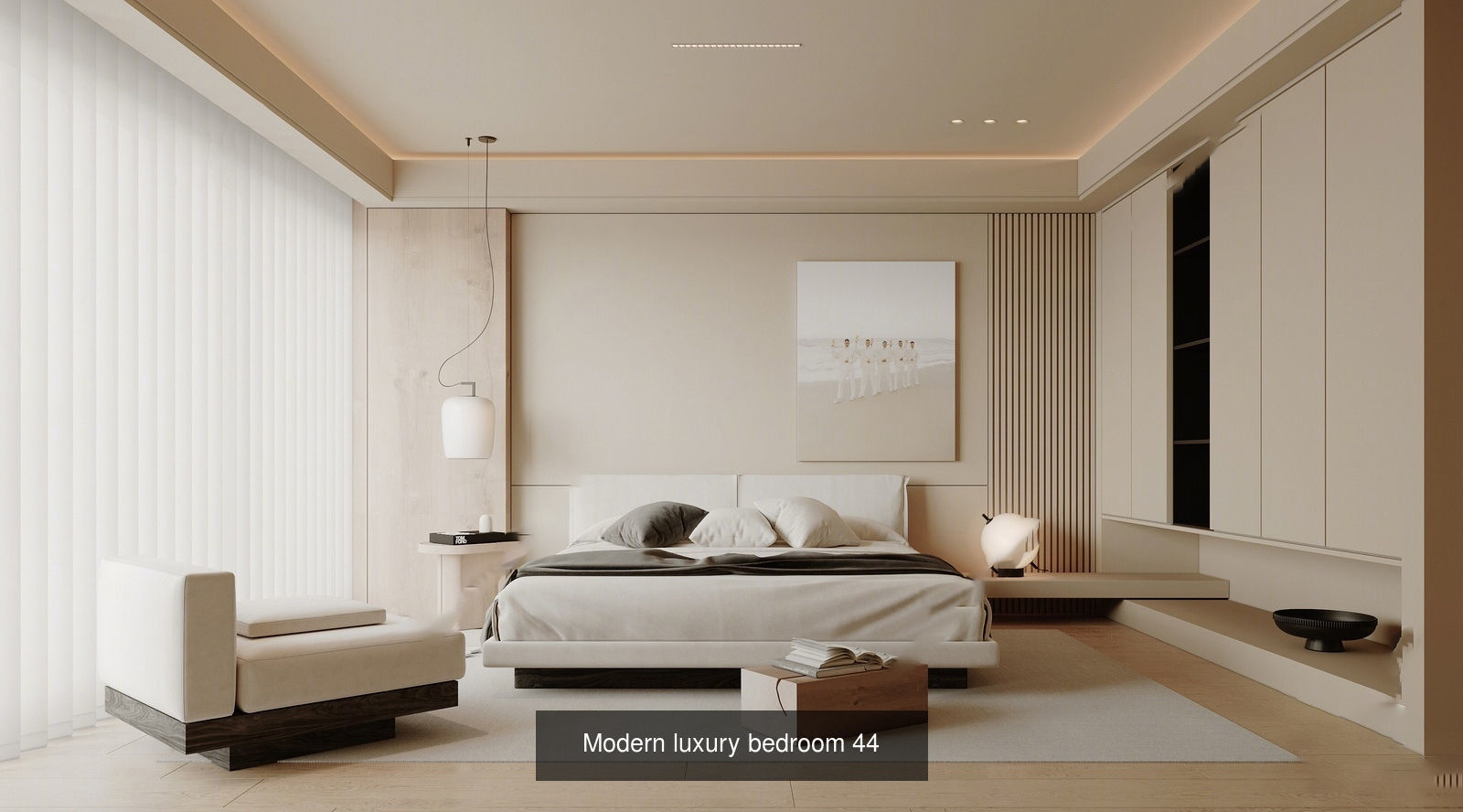 Interior furniture-bedroom furniture-apartment living room 3D Model Collection_14