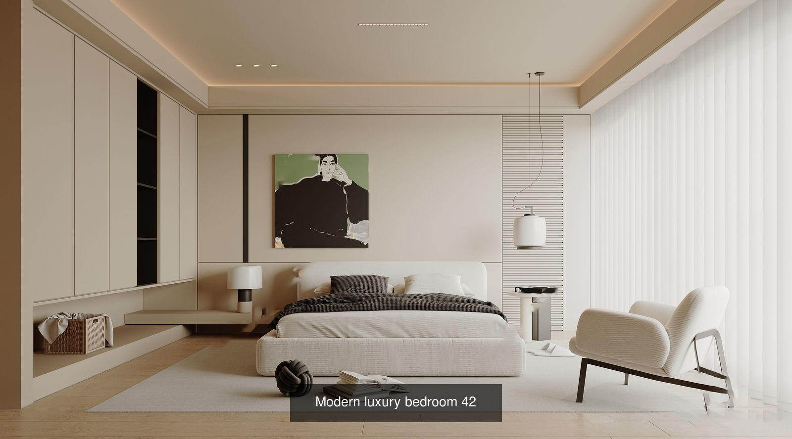 Interior furniture-bedroom furniture-apartment living room 3D Model Collection_16