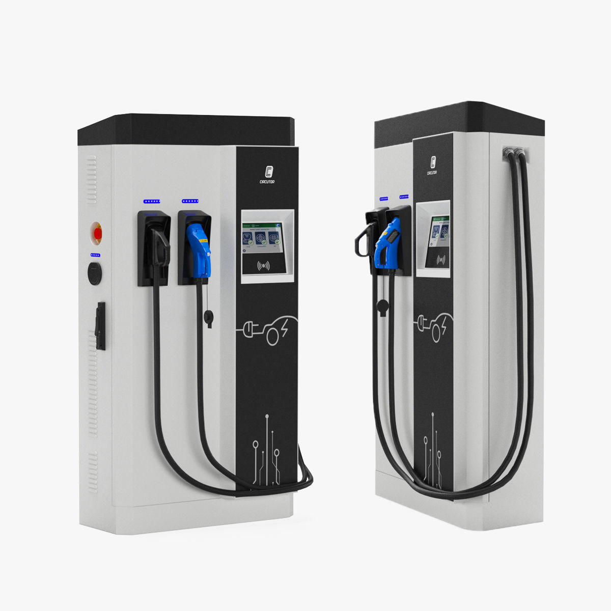 Circutor Raption 50 EV Fast Charging Station 3D model_10