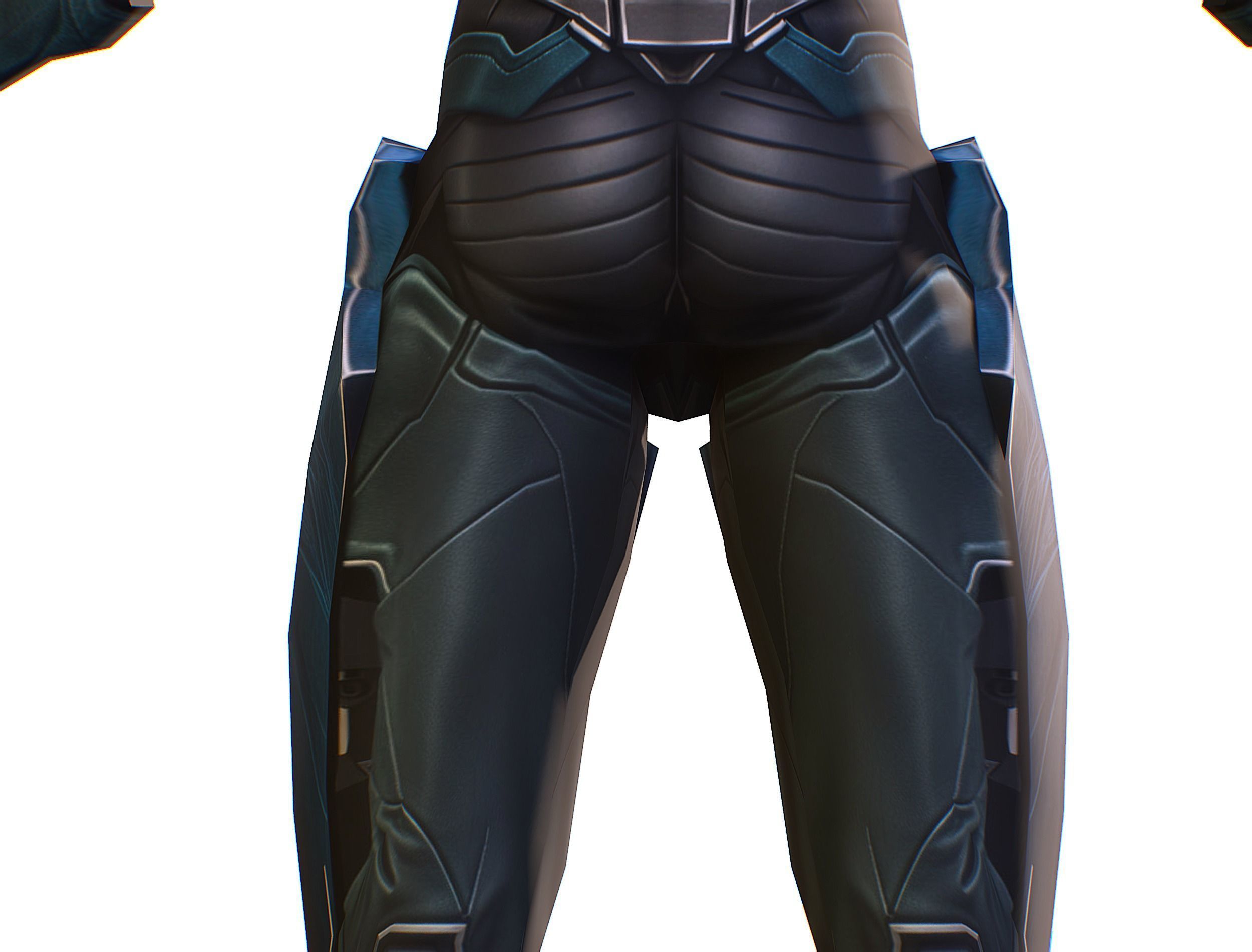 Cartoon Sci-Fi Cyborg Drone Trooper Soldier Low-poly 3D model_28