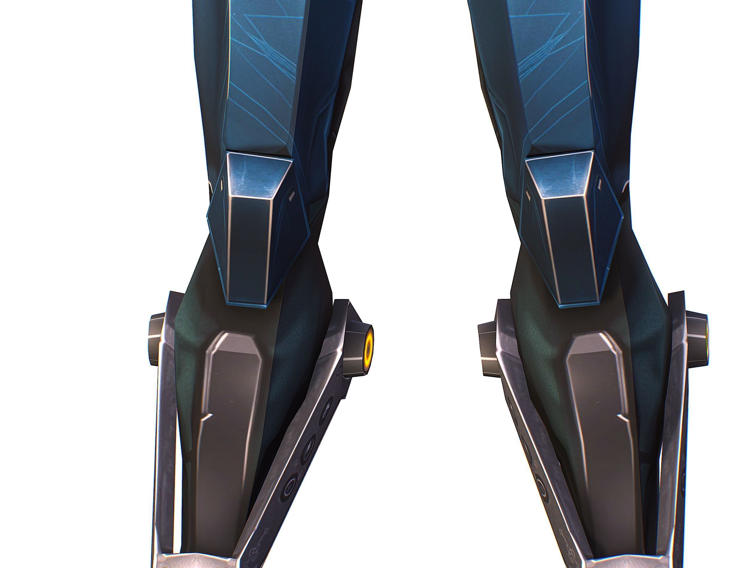 Cartoon Sci-Fi Cyborg Drone Trooper Soldier Low-poly 3D model_22