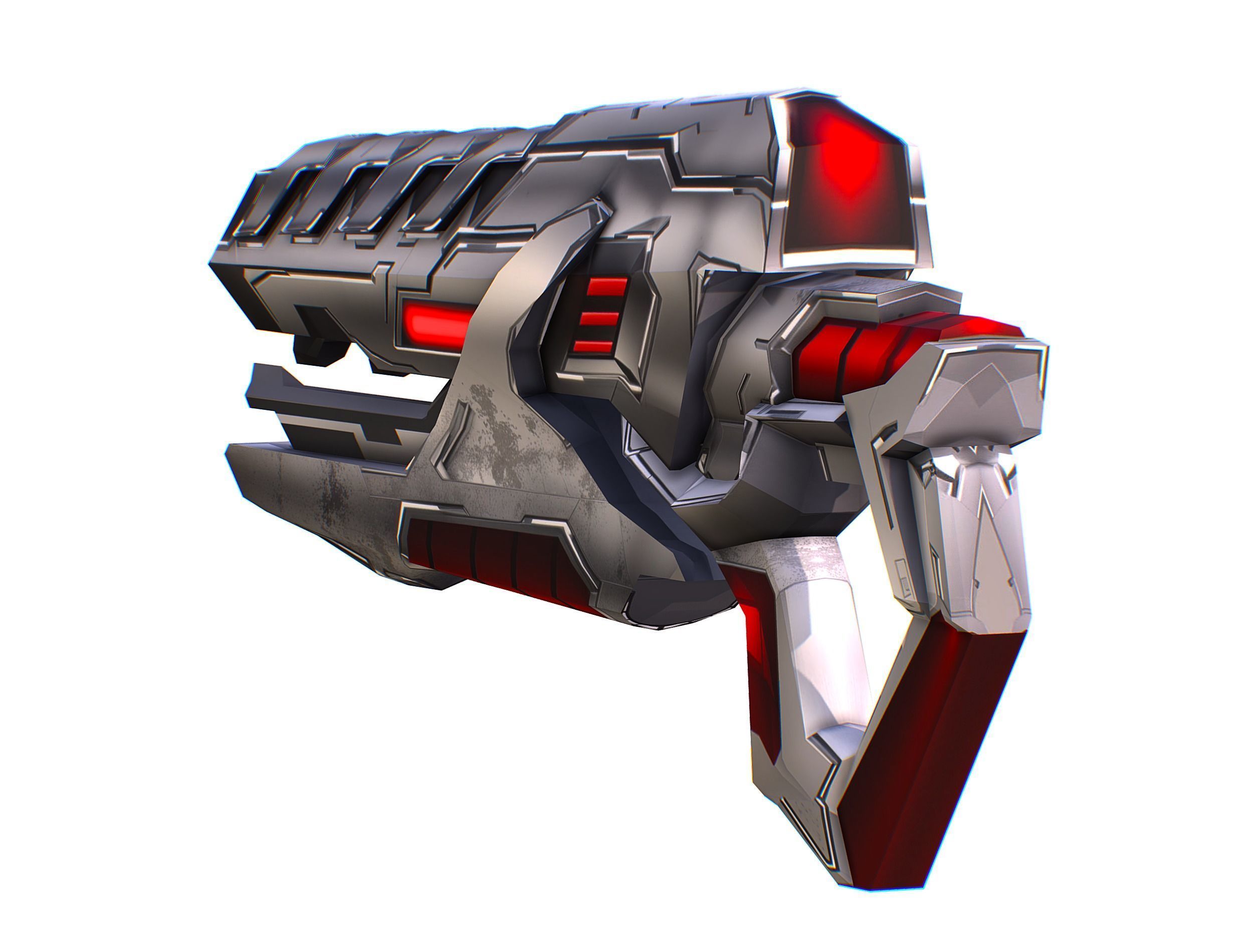 Cartoon Sci-Fi Cyborg Drone Trooper Soldier Low-poly 3D model_42