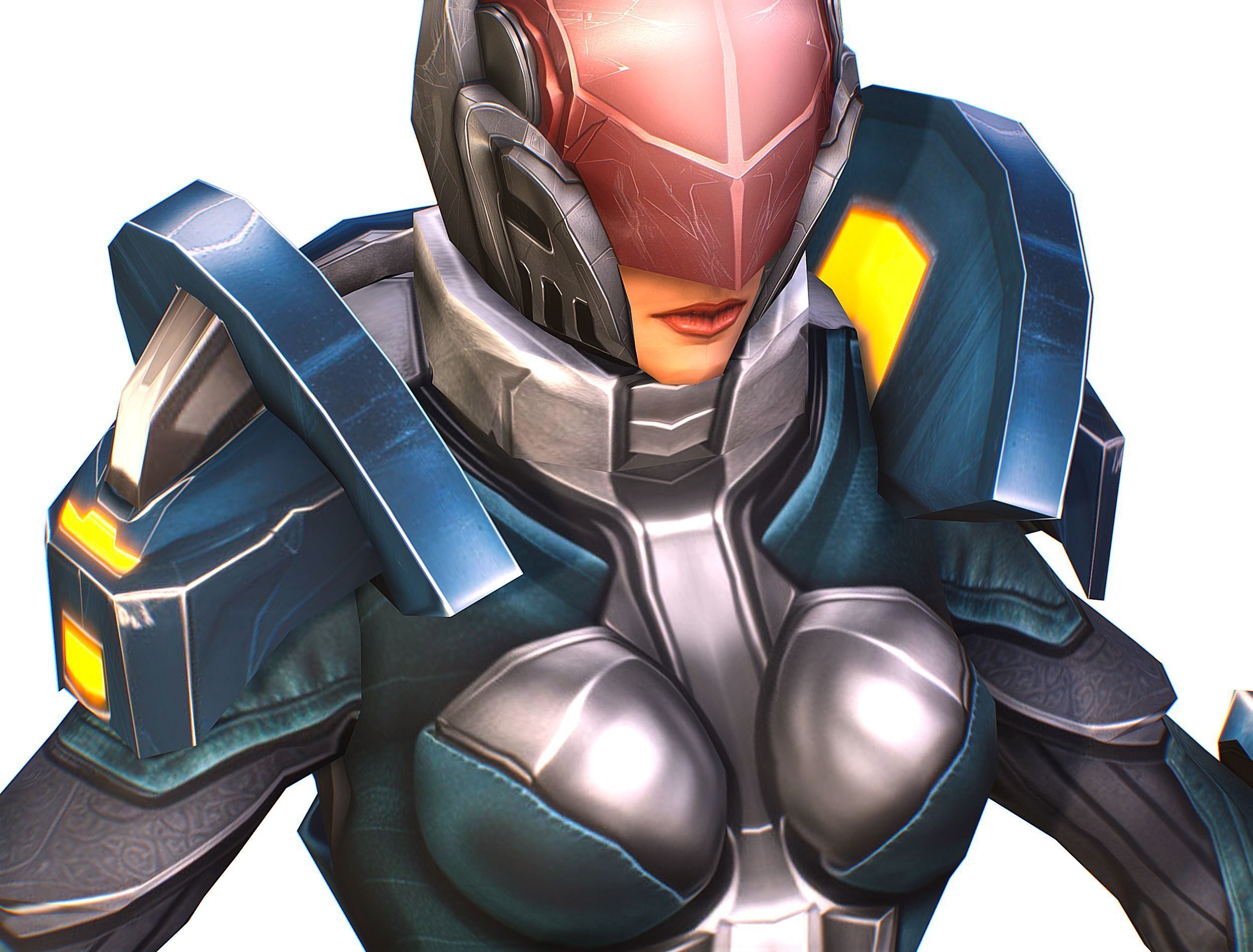 Cartoon Sci-Fi Cyborg Drone Trooper Soldier Low-poly 3D model_35