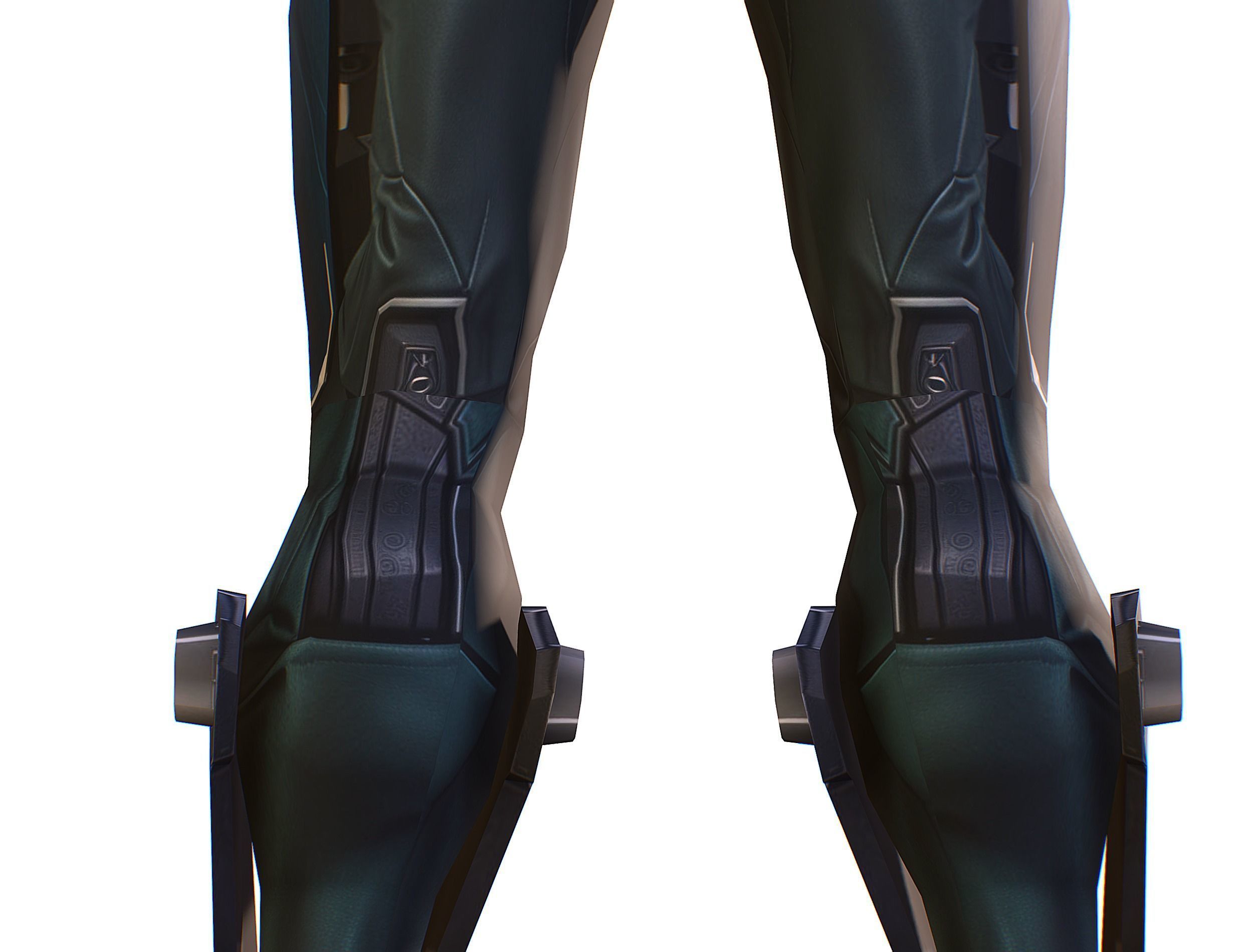 Cartoon Sci-Fi Cyborg Drone Trooper Soldier Low-poly 3D model_29