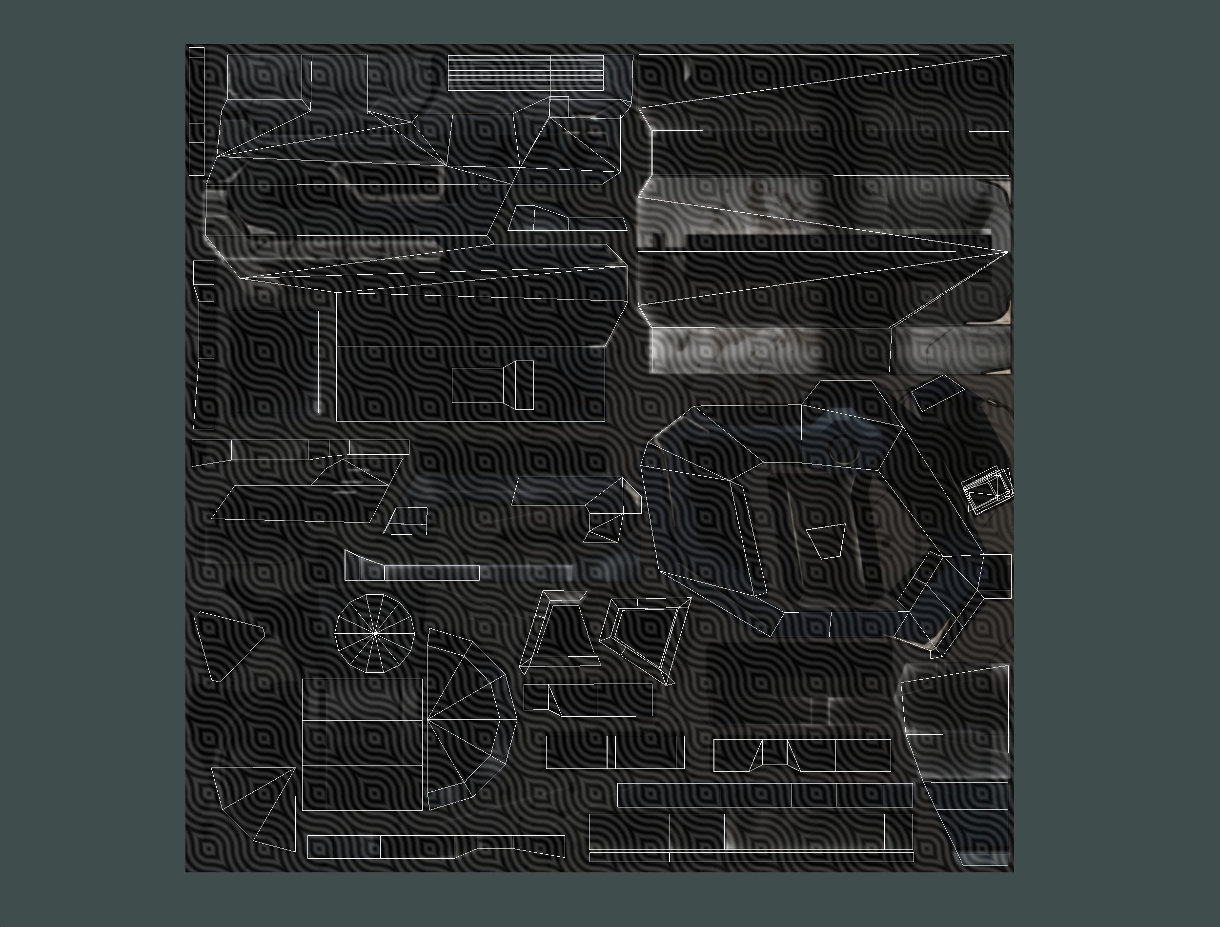 Weapons Set 4 Gun Pistol Assault rifle Sniper rifle machine gun 3D Model Collection_87