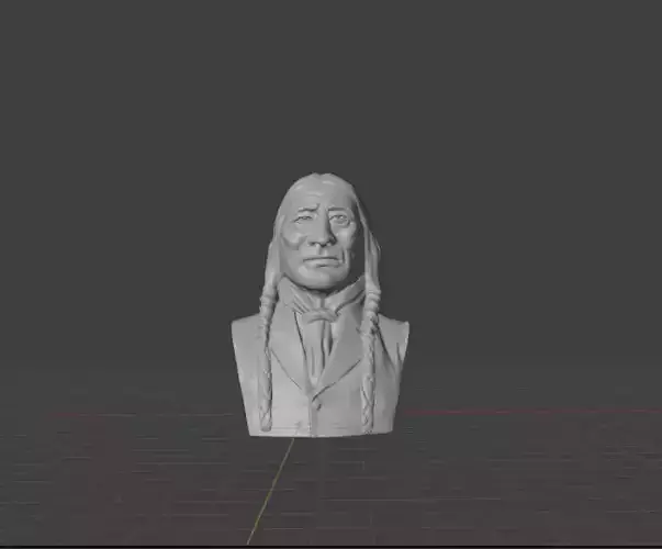 Crazy Horse 3D print model