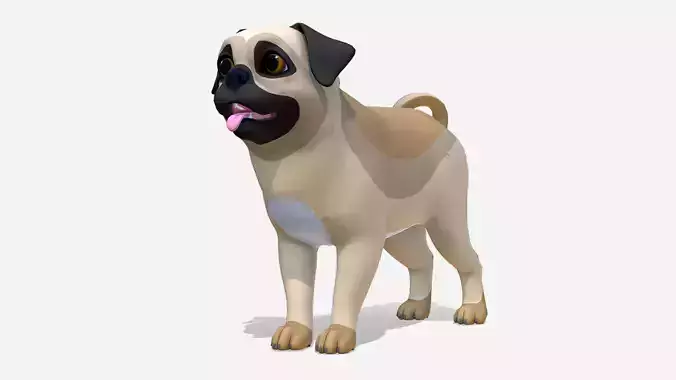 Cartoon Dog - Pug