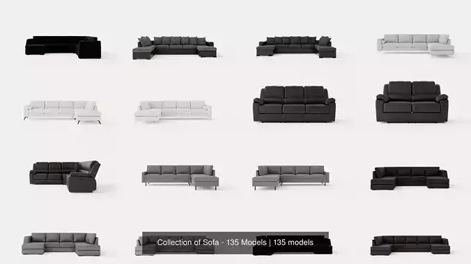 Collection of Sofa - 135 Models
