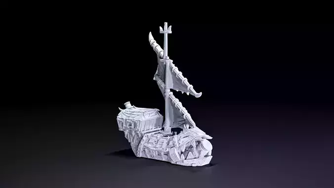bomb boat ship  3D print model