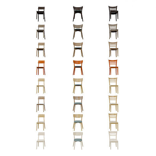 Wooden Chairs High Quality 3D Models Blender FBX OBJ Free 3D model