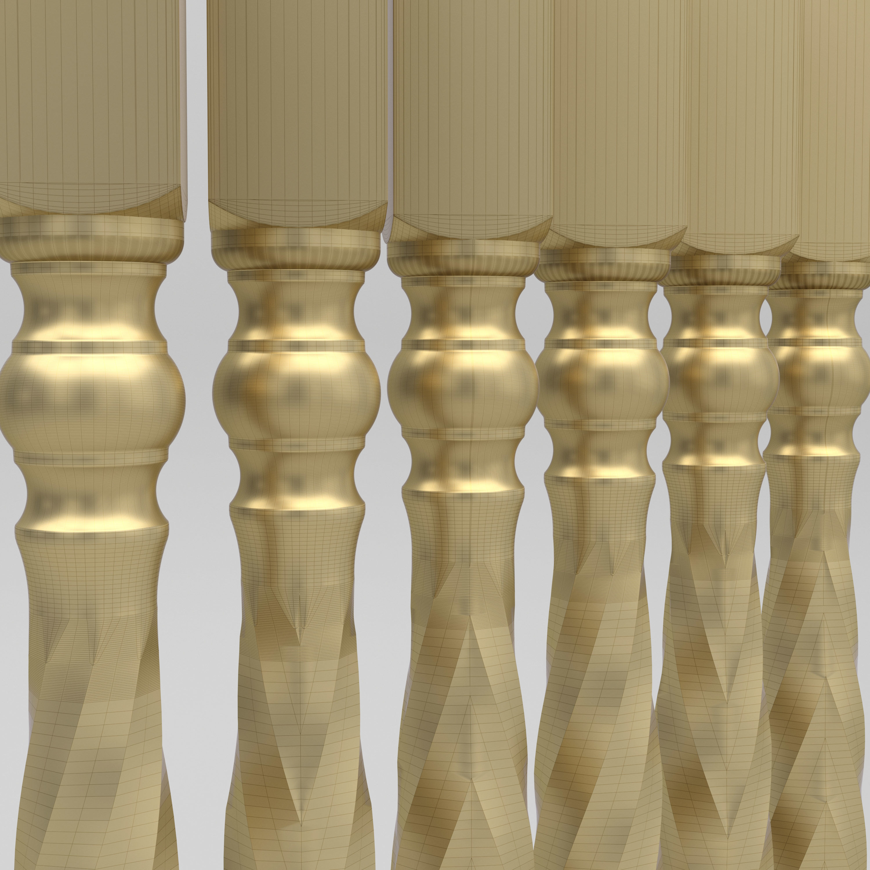 Carved Baluster 3D model_10