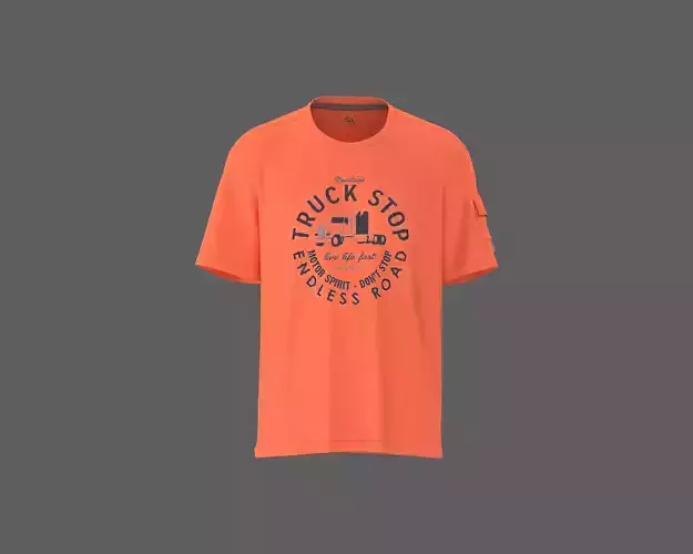 Mens regular fit t-shirt with chest print 