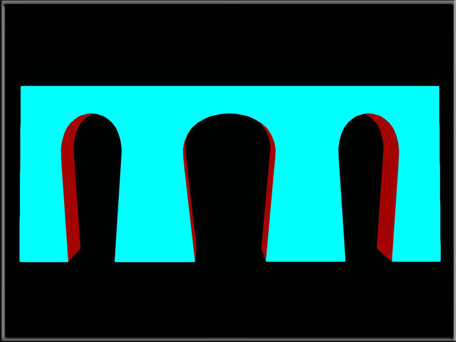 Horseshe Arch 09 Low-poly 3D model_1