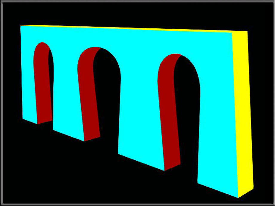 Horseshe Arch 09 Low-poly 3D model_3