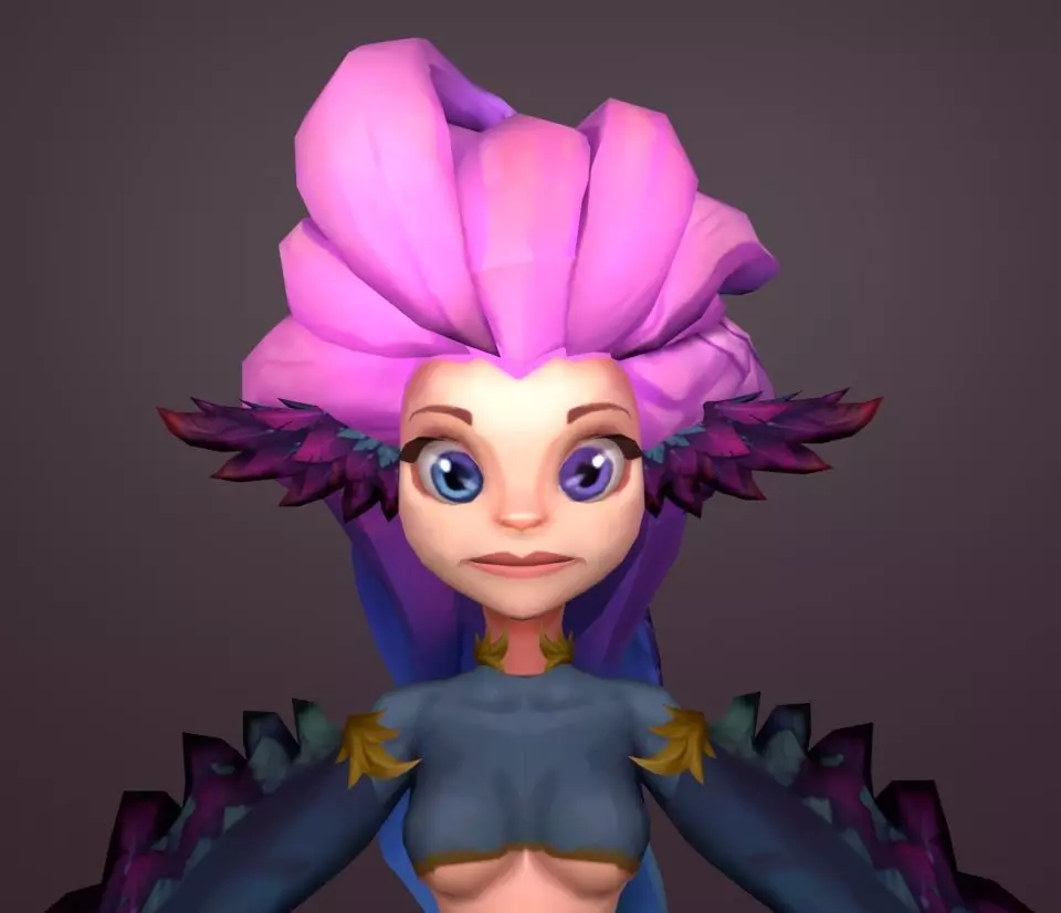 zoe harpy 3D model_0