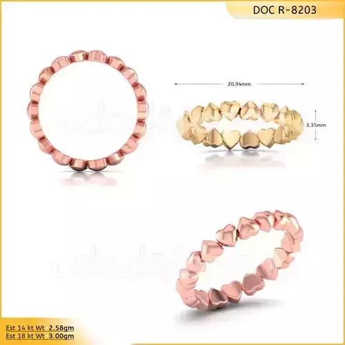  RING -WITH HEART DOC-R8203