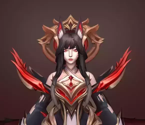 arcana ahri faker 3D model