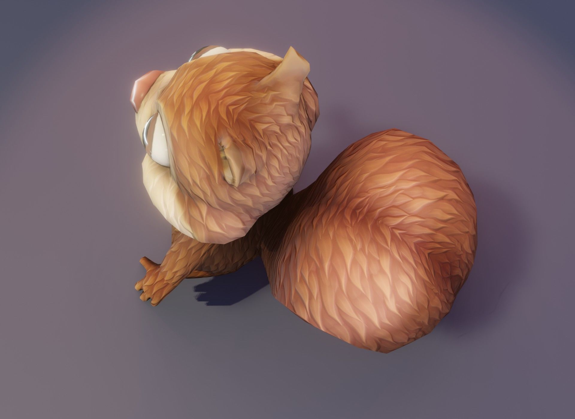 Cartoon Animated Ara Parrot and Squirrel 3D Model Collection Low-poly 3D model_31