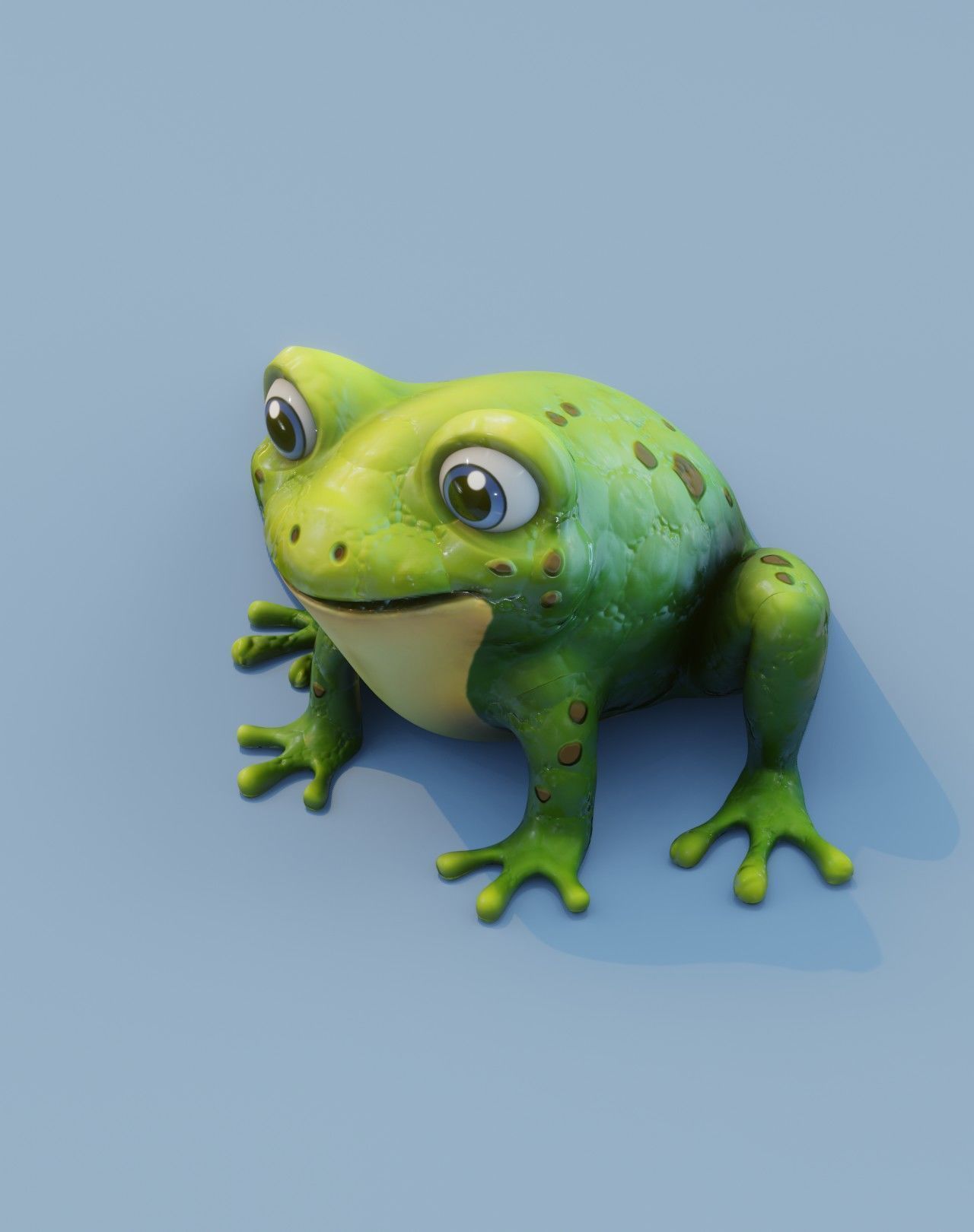 Cartoon Animated Frog and Tiger 3D Model Collection Low-poly 3D model_19