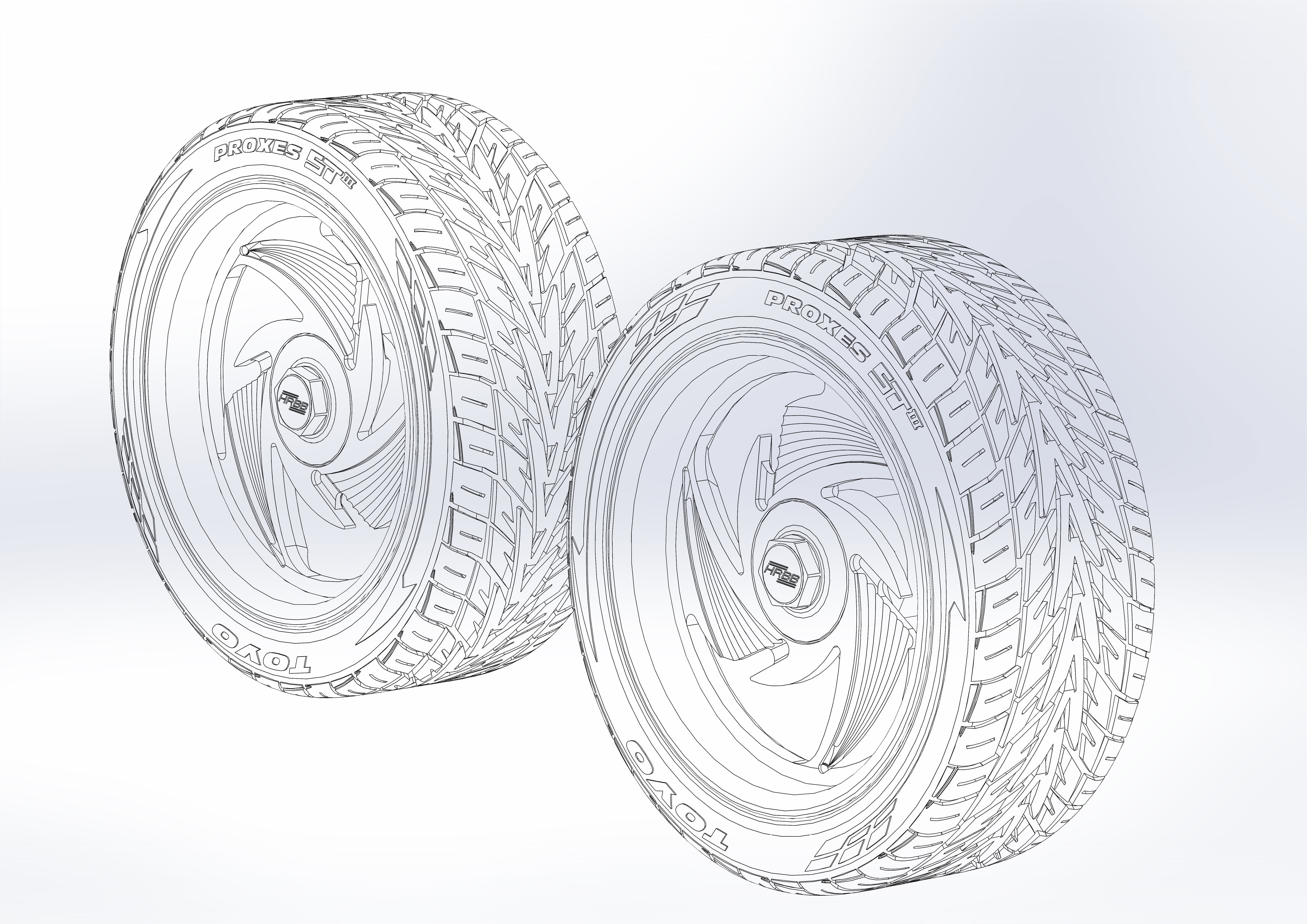 Custom wheels Hot Rods by Boyd T3 for your scale model 3D print model_18