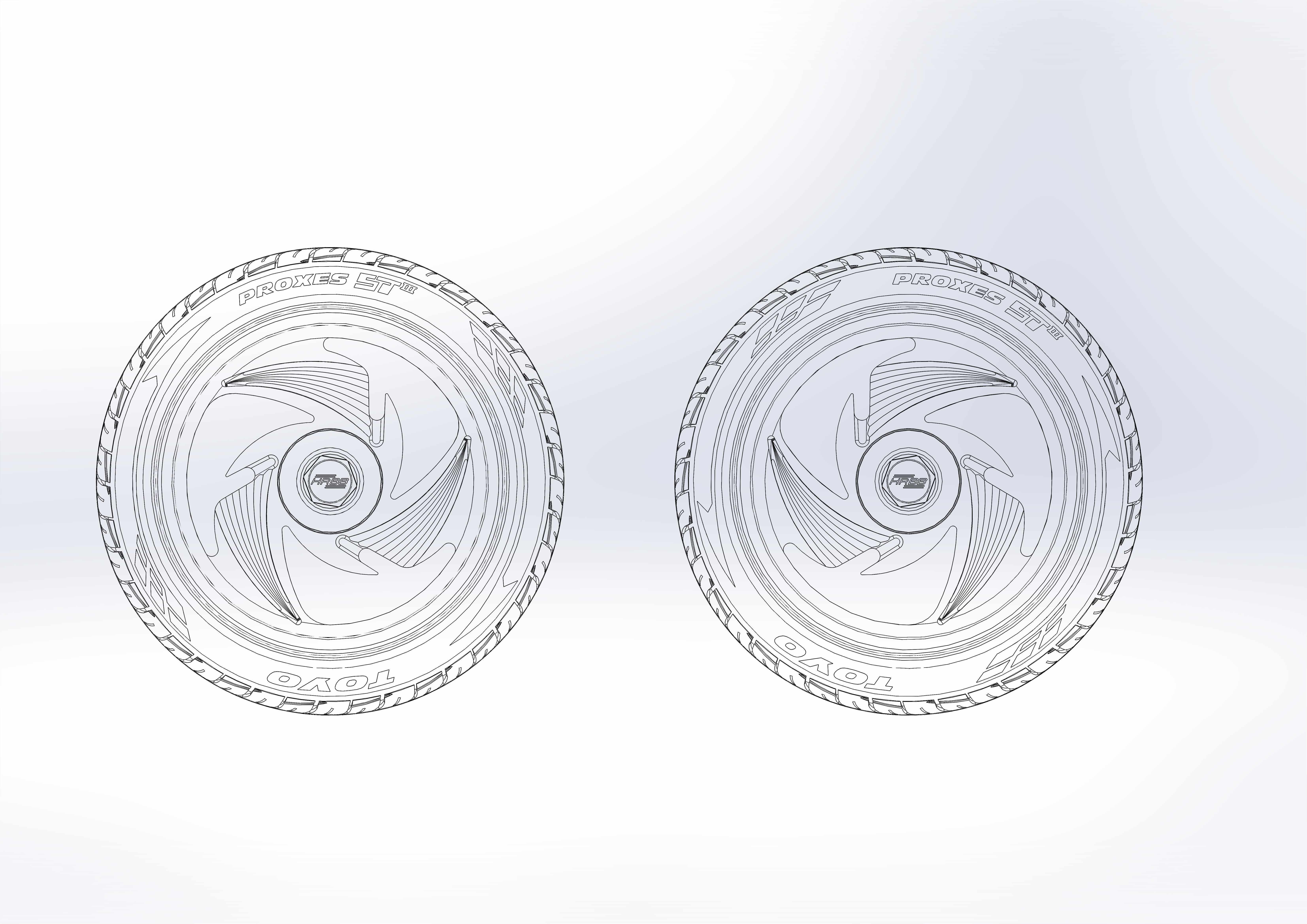 Custom wheels Hot Rods by Boyd T3 for your scale model 3D print model_17