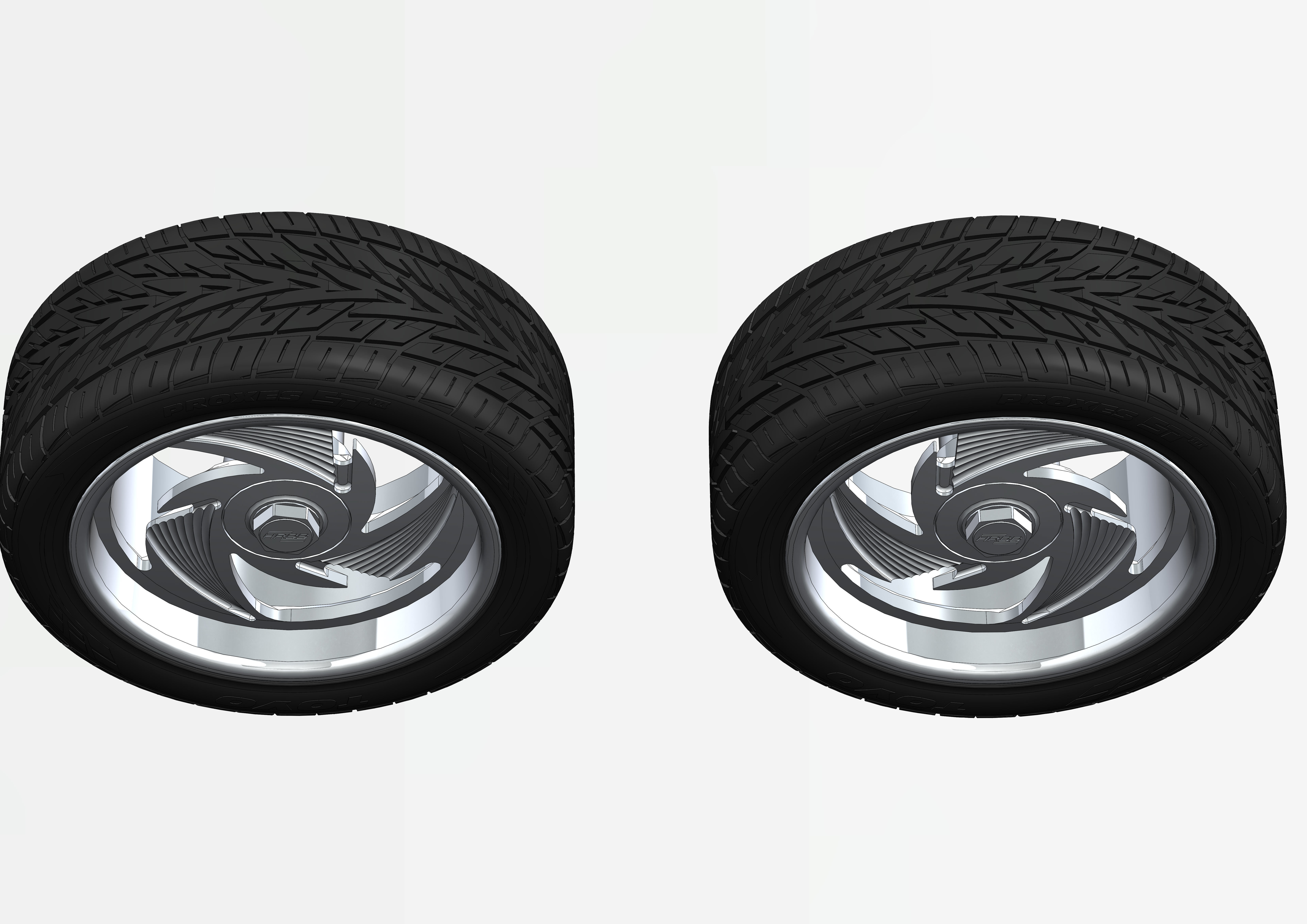 Custom wheels Hot Rods by Boyd T3 for your scale model 3D print model_13