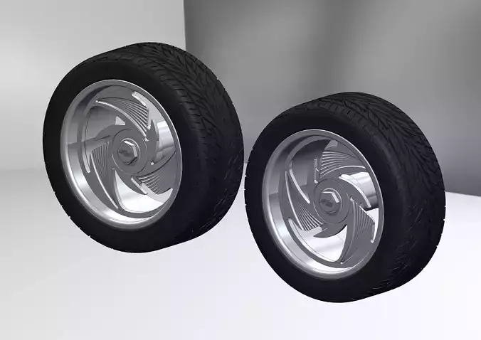Custom wheels Hot Rods by Boyd T3 for your scale model 3D print model