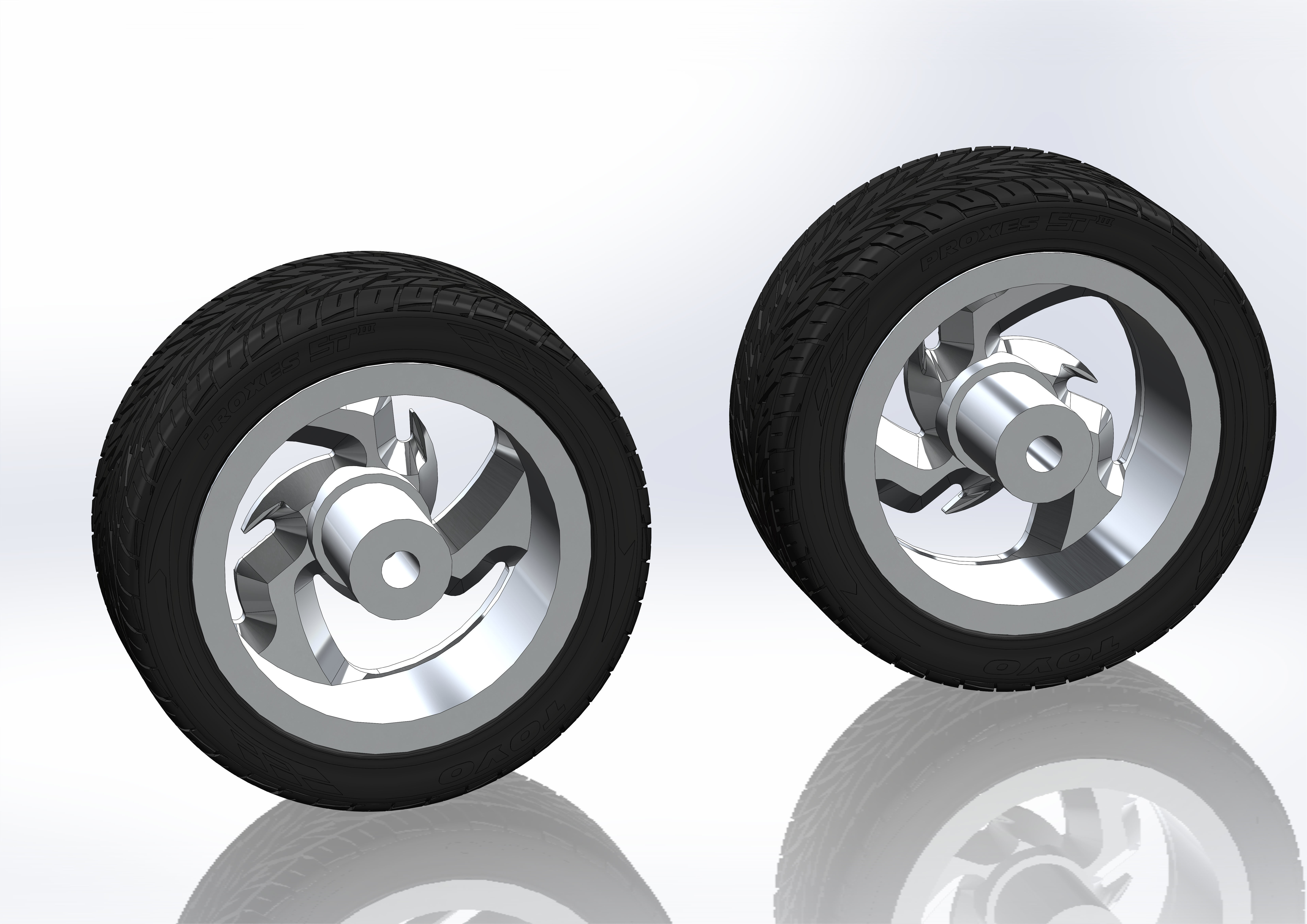 Custom wheels Hot Rods by Boyd T3 for your scale model 3D print model_14