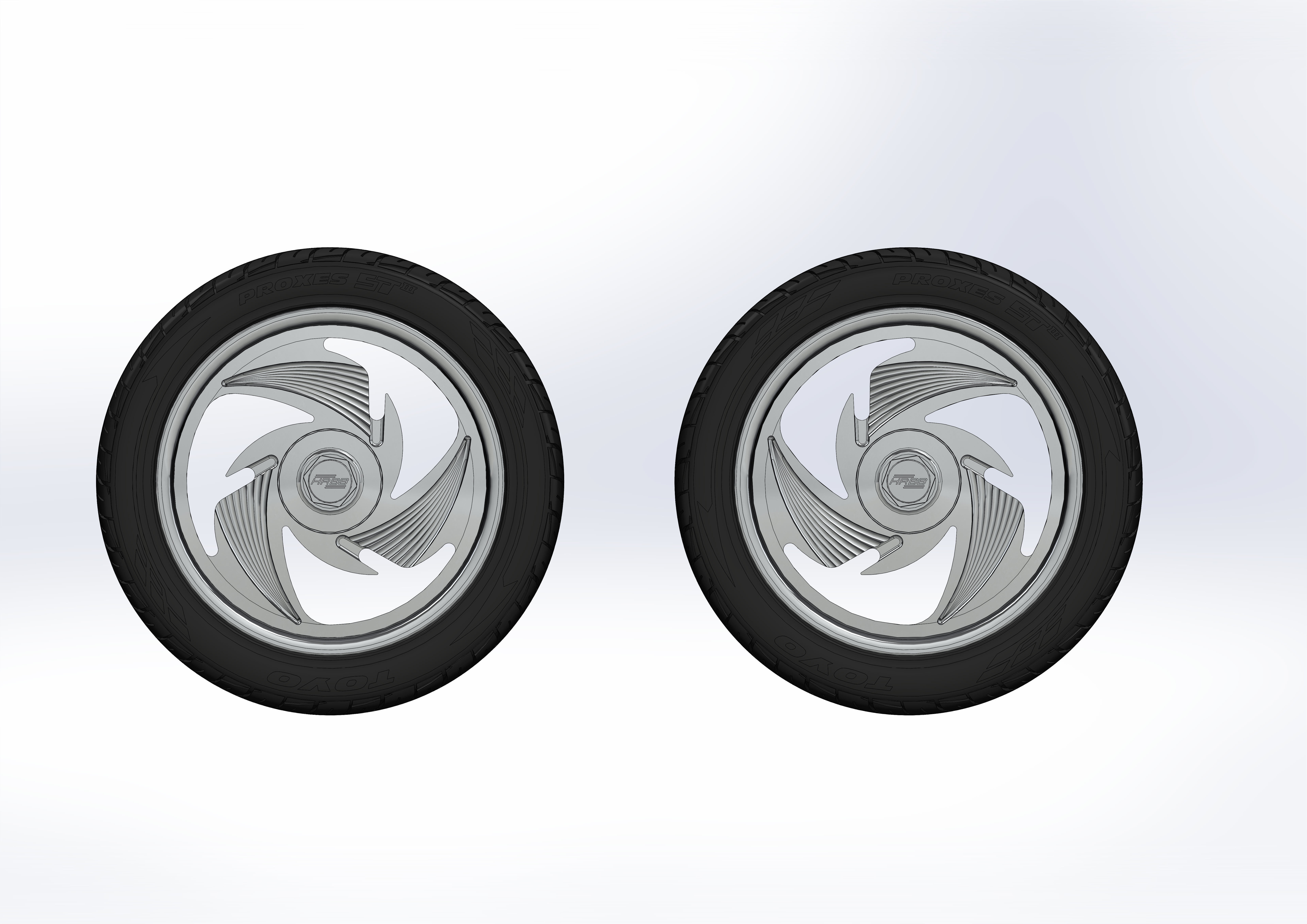 Custom wheels Hot Rods by Boyd T3 for your scale model 3D print model_16