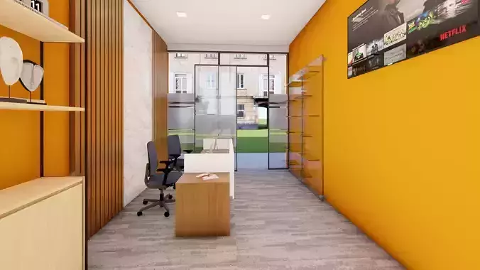 Office Room Interior 