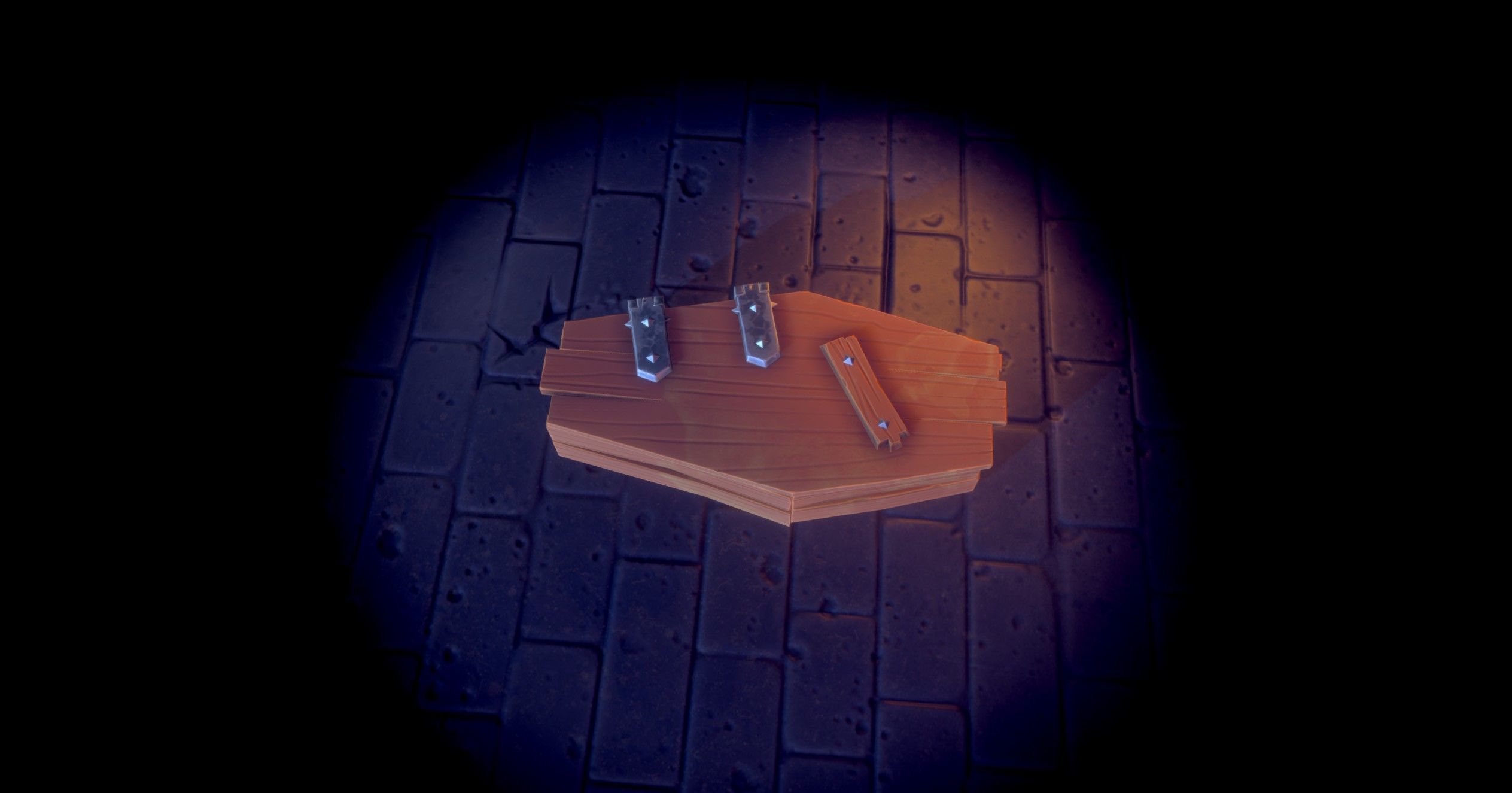 Stylized Coffin Low-poly 3D model_5