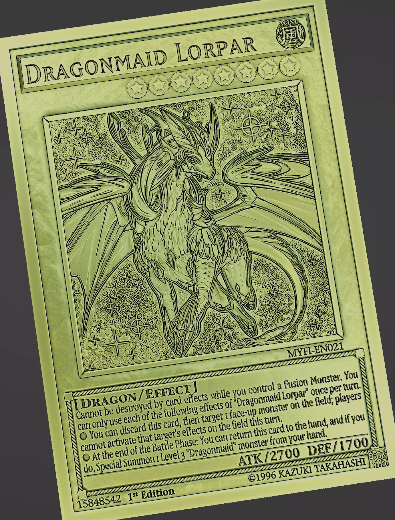 Dragonmaid Lorpar - yu-gi-oh Free 3D print model