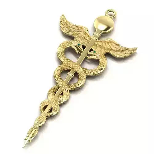 pendant caduceus 