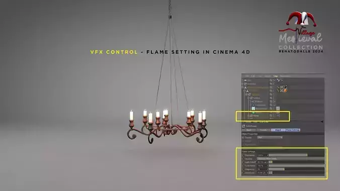 Medieval Forged Chandelier