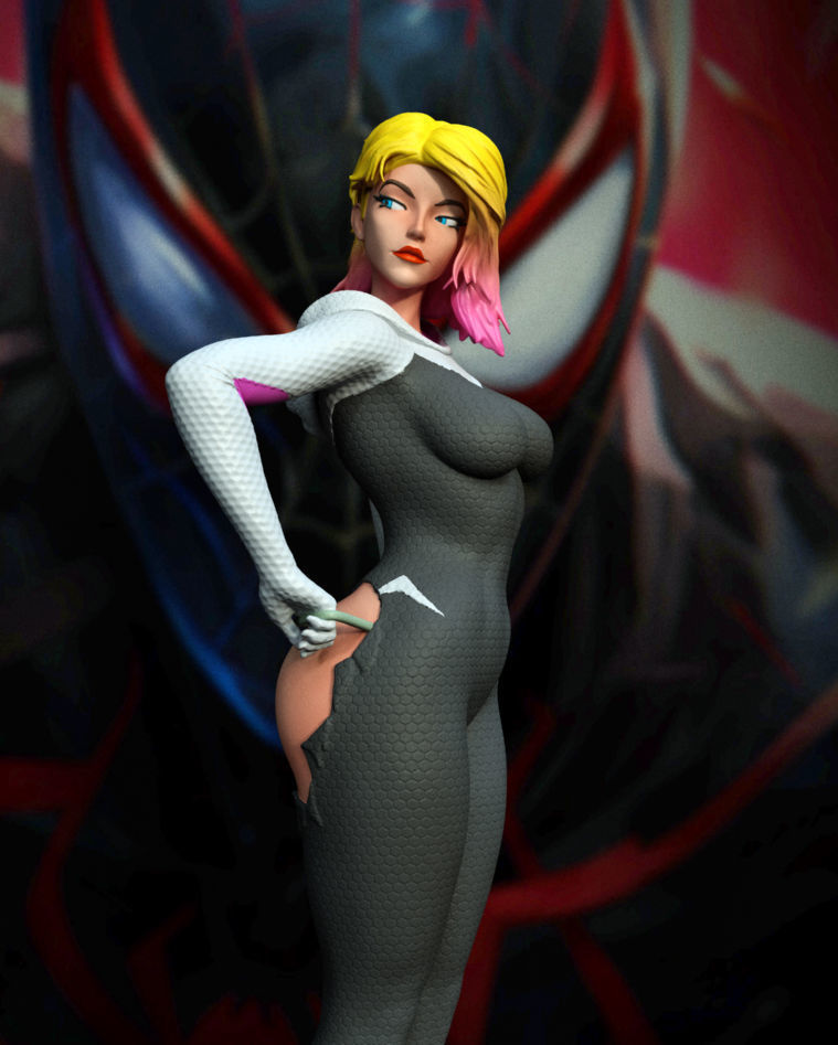 Teen Spider-Woman 3D print model_2