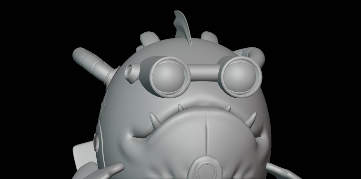 Piranha Prototype The Cybernetic Swim Low-poly 3D model_8