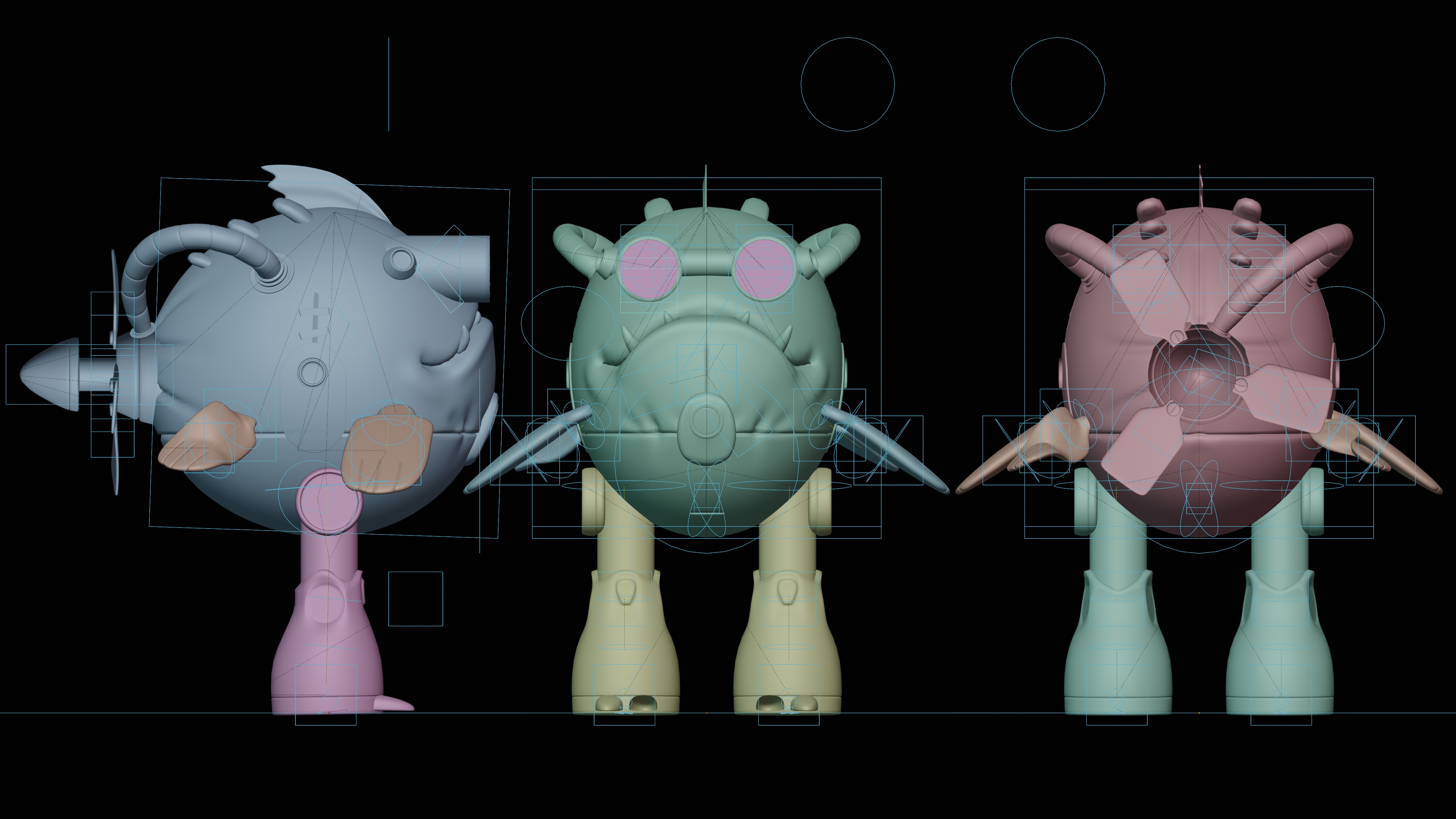 Piranha Prototype The Cybernetic Swim Low-poly 3D model_1