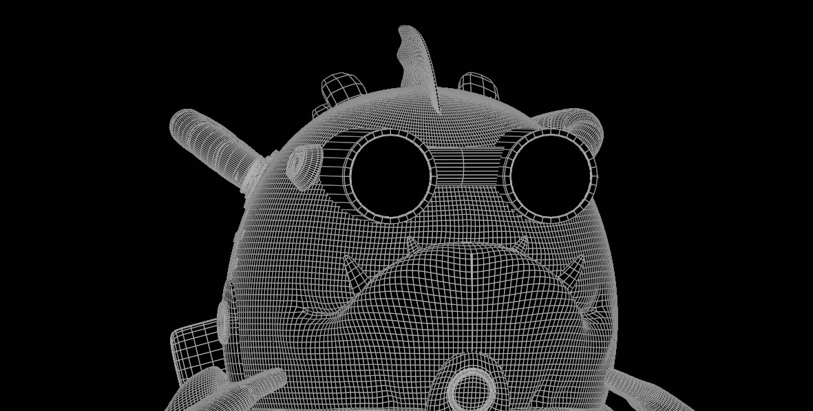 Piranha Prototype The Cybernetic Swim Low-poly 3D model_9