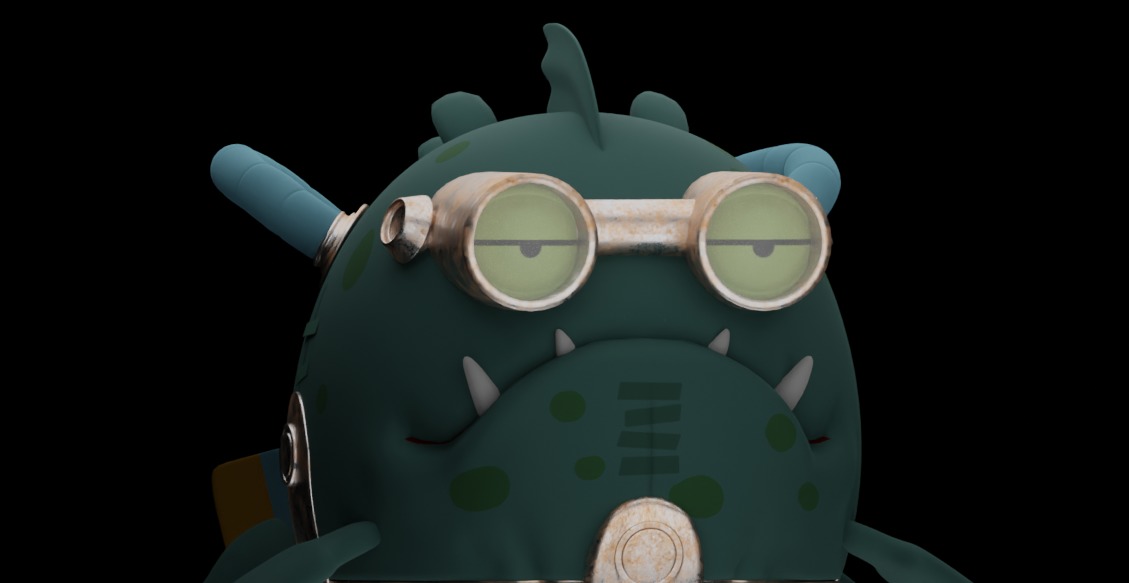 Piranha Prototype The Cybernetic Swim Low-poly 3D model_7