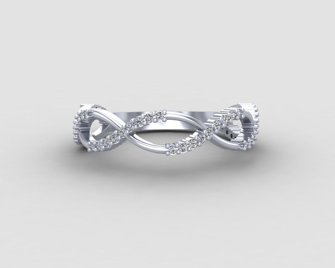 Minimal Infinity ring 131-MW 3D print model_26