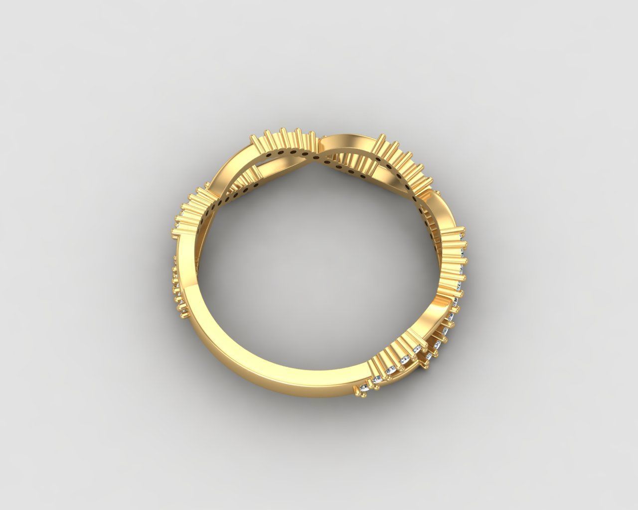 Minimal Infinity ring 131-MW 3D print model_21