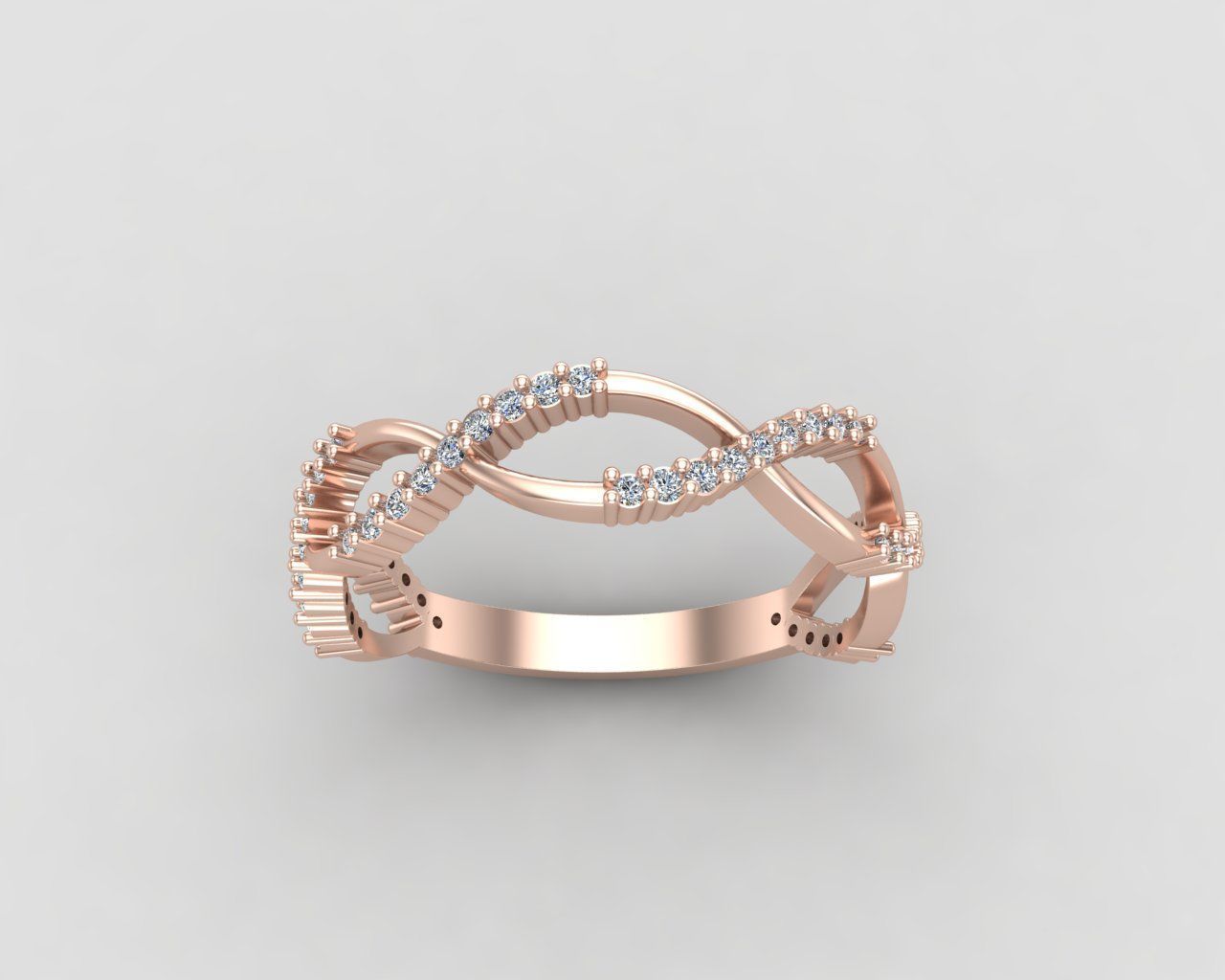 Minimal Infinity ring 131-MW 3D print model_5