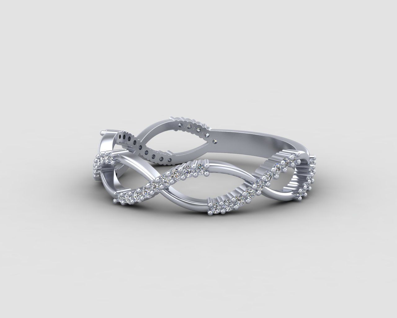 Minimal Infinity ring 131-MW 3D print model_27